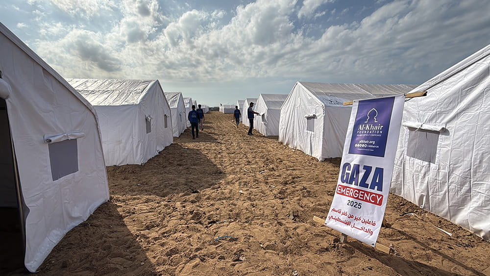 خيام الخير.. صمود في وجه البرد والمنخفض الجوي