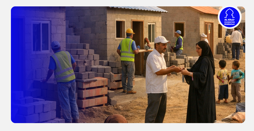مشروع مأوى لبناء منازل الفقراء